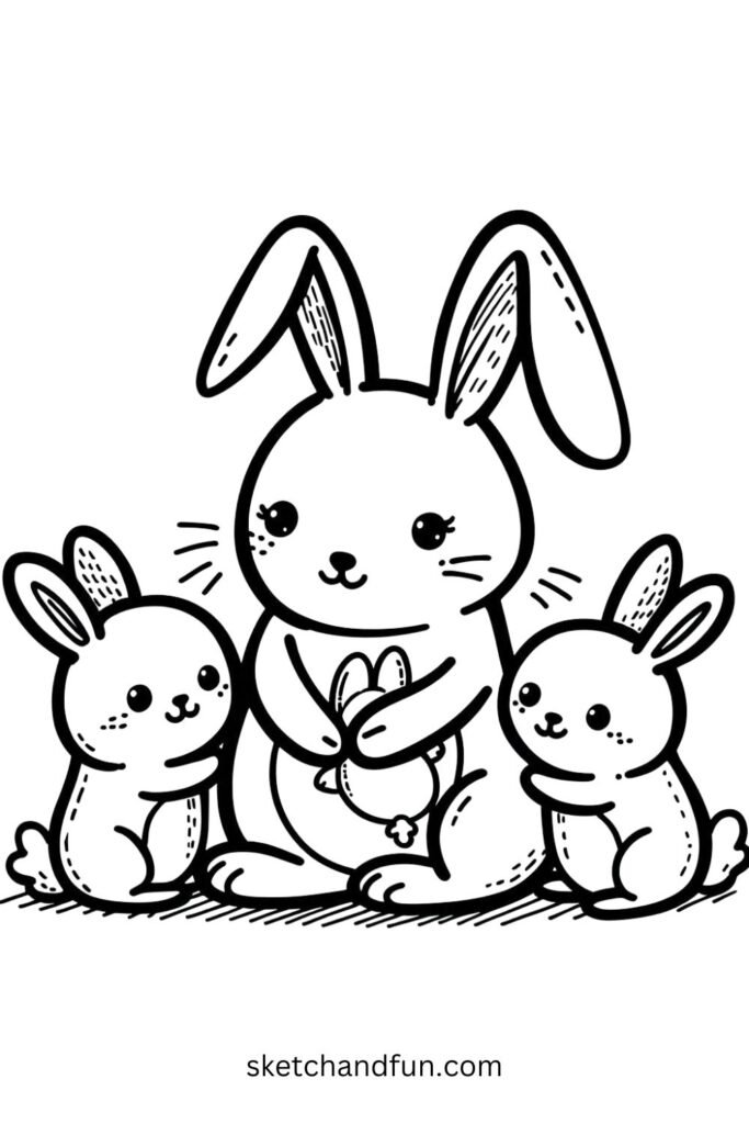 Cute Bunny Family 👨‍👩‍👧‍👦