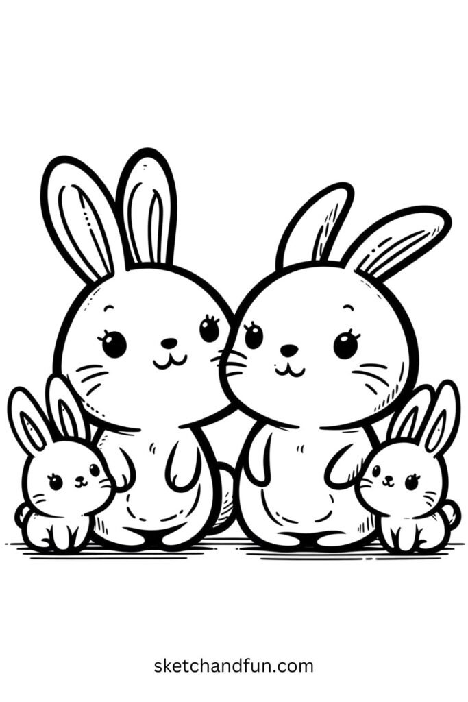 Cute Bunny Family 👨‍👩‍👧‍👦