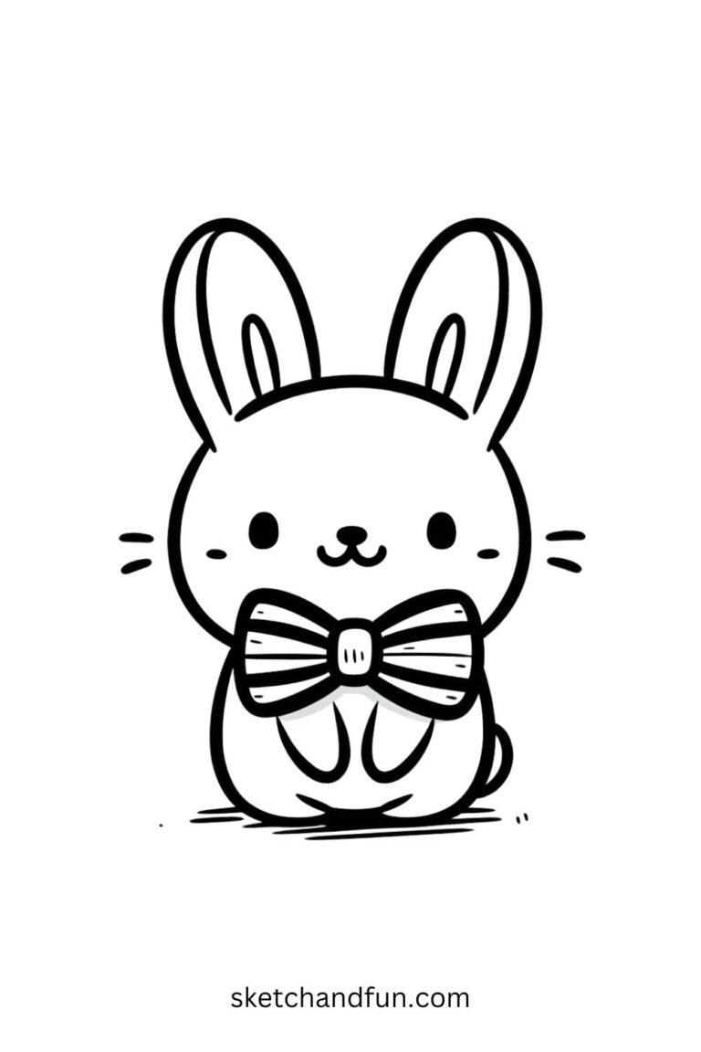 39  Easy Cute Bunny Drawing Ideas Sketch and Fun