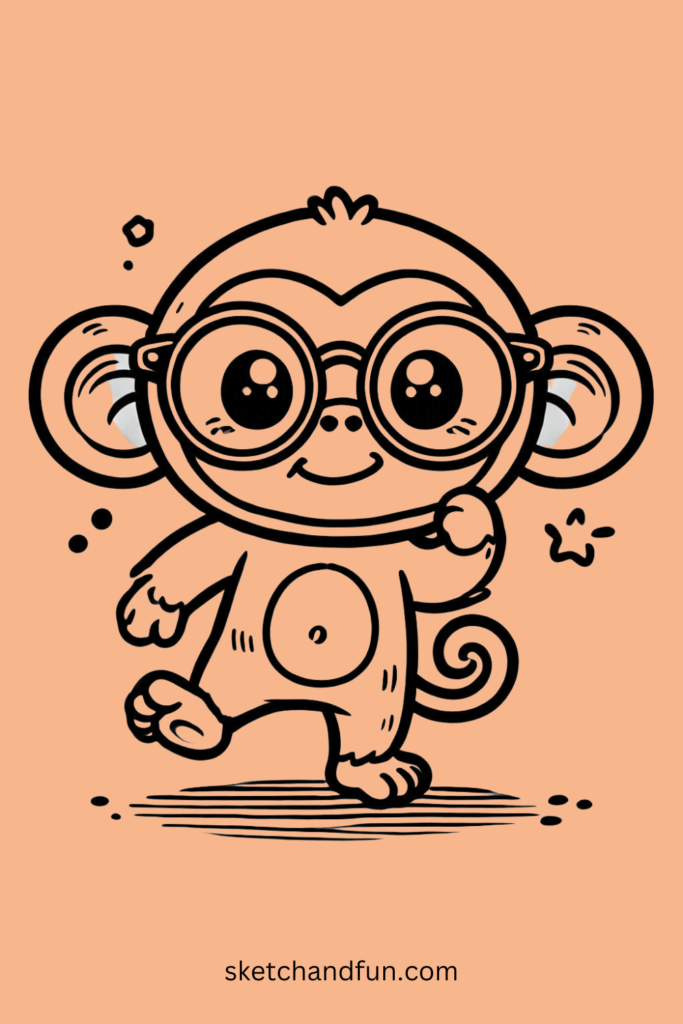 Chimpanzee Wearing Glasses