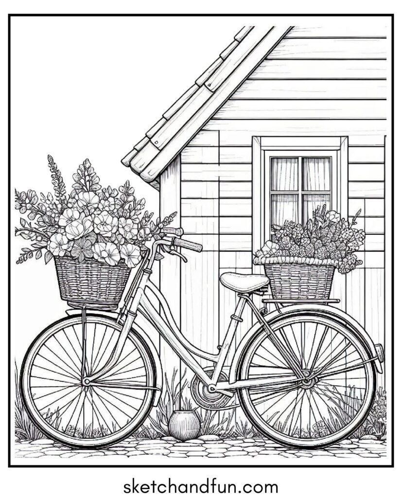 Cottage coloring page 23 1 pdf