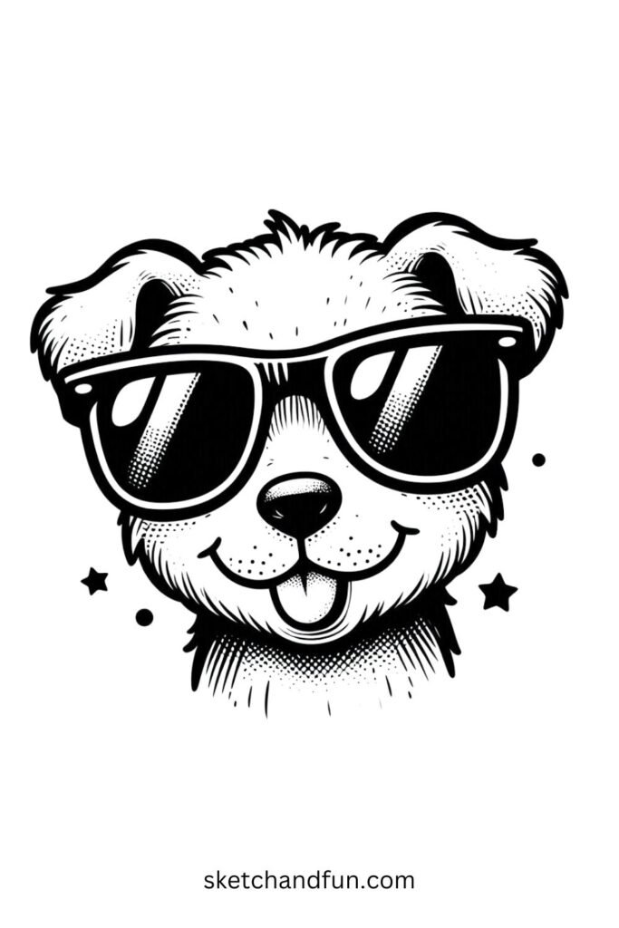 Cute Dog with Sunglasses 🕶️