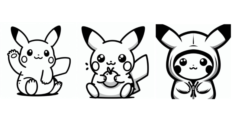 Easy Cute Pikachu Drawing Ideas