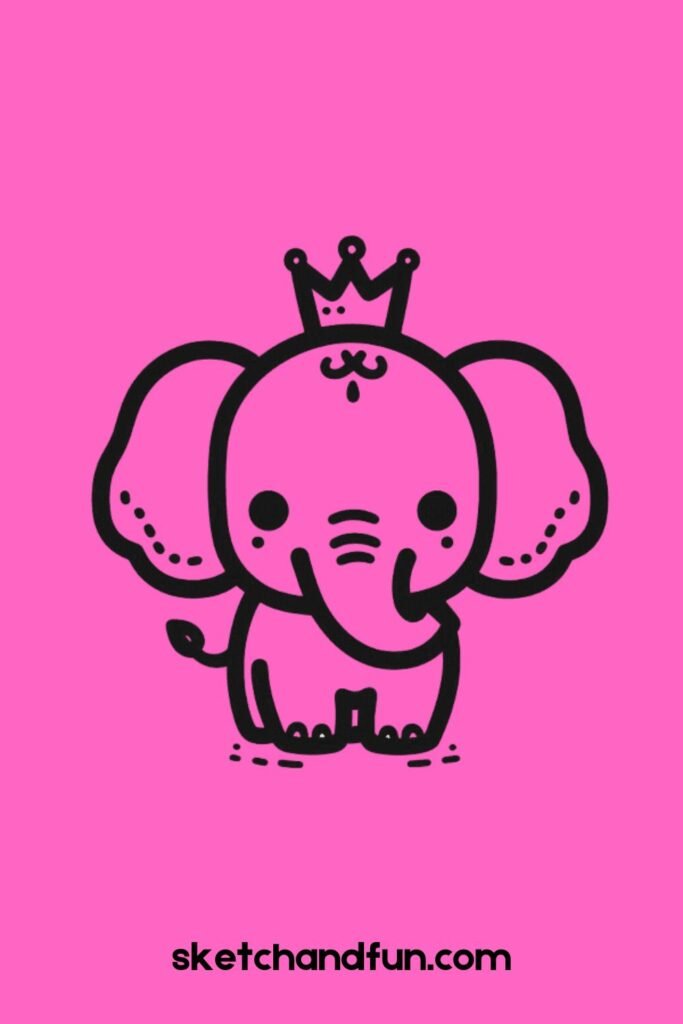 Elephant with a Crown 👑