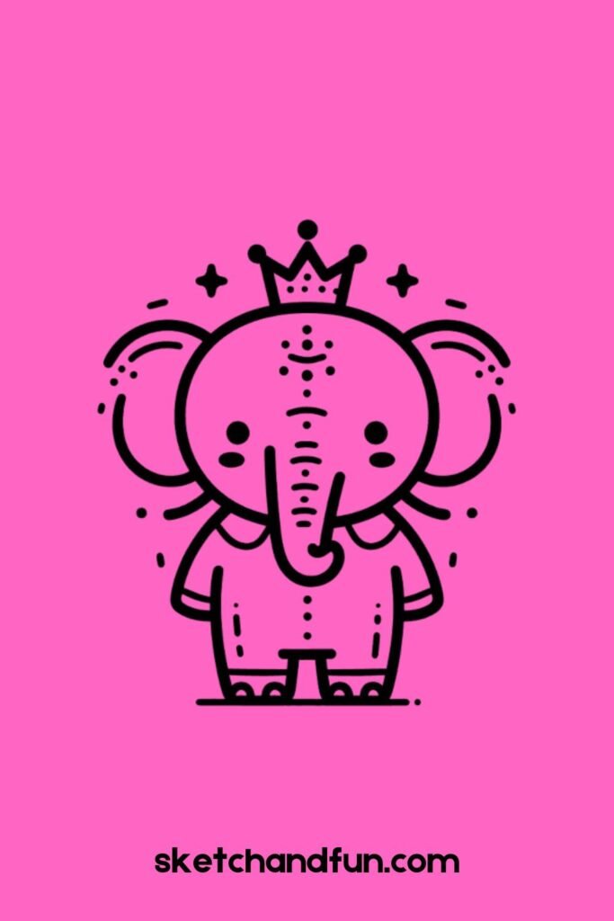 Elephant with a Crown 👑