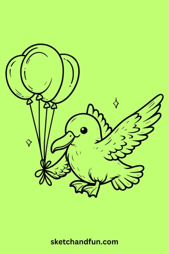 Albatross with Balloons 