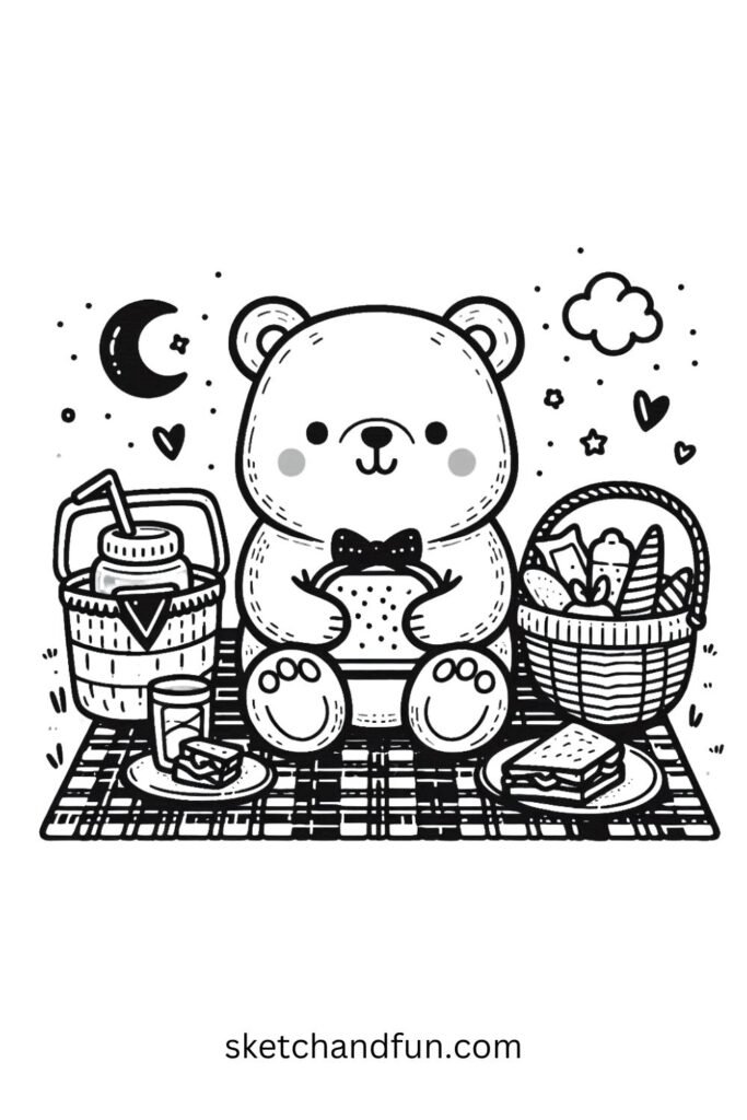 Bear with a Picnic Basket 🧺🐻