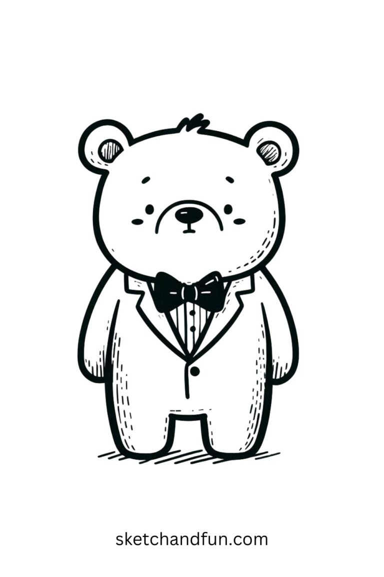 43  Easy Cute Bear Drawing Ideas Sketch and Fun