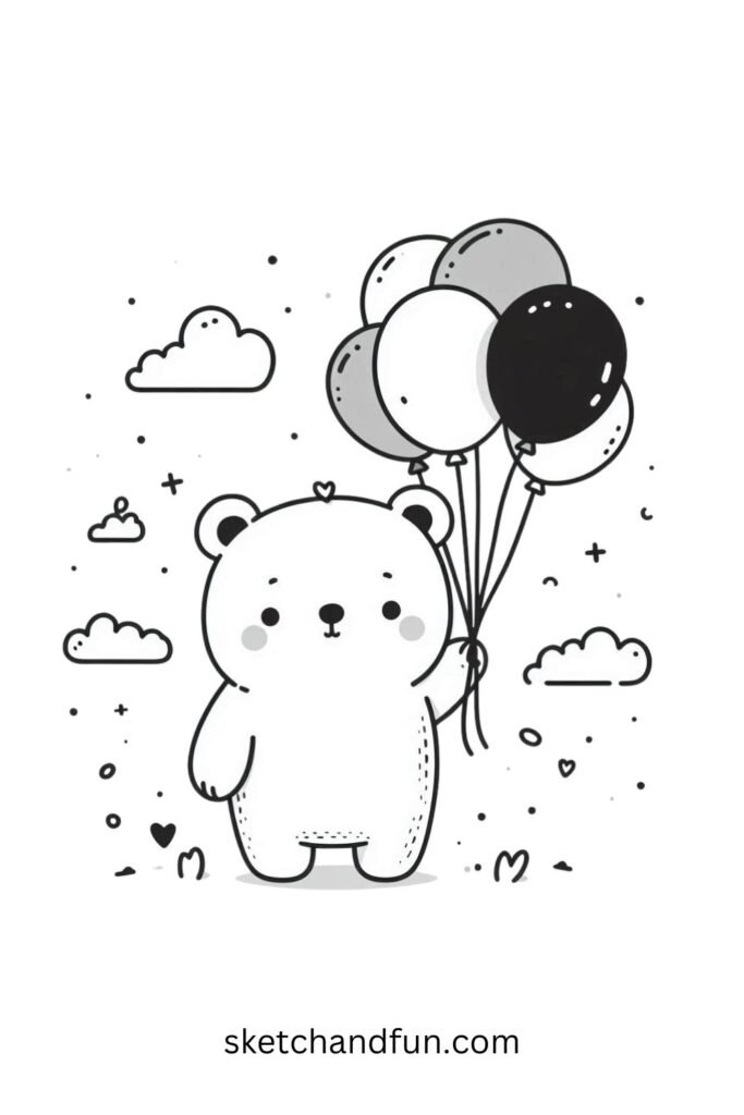 Bear with Balloons 🎈🐻