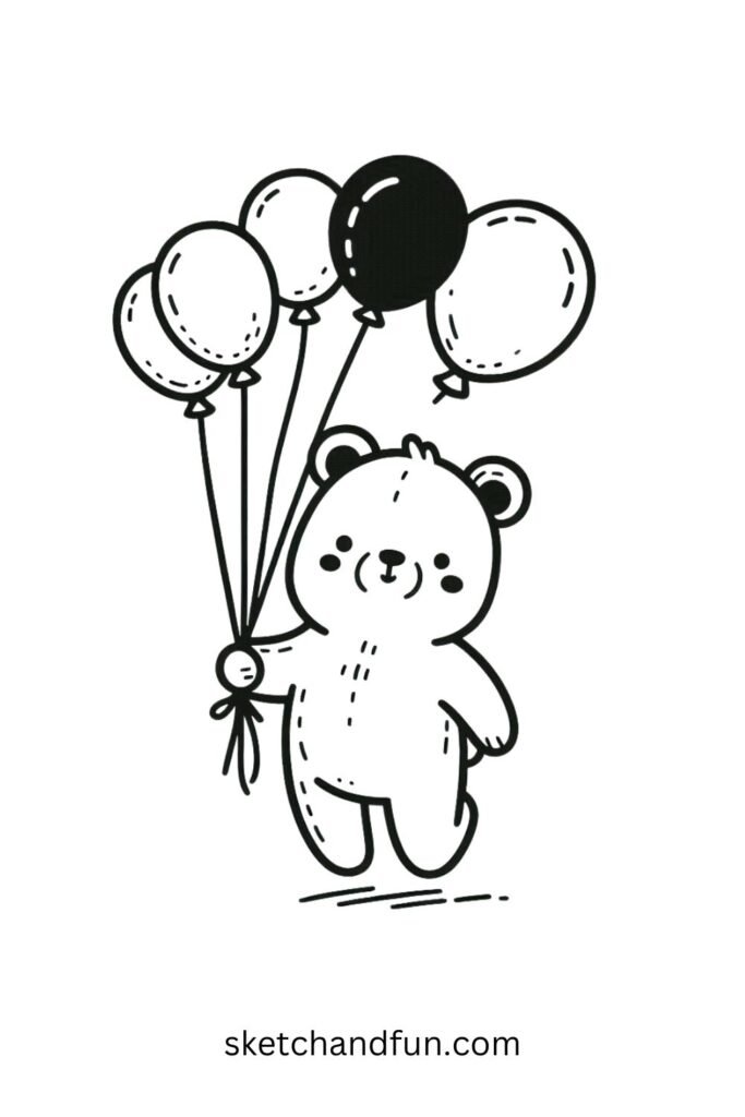 Bear with Balloons 🎈🐻