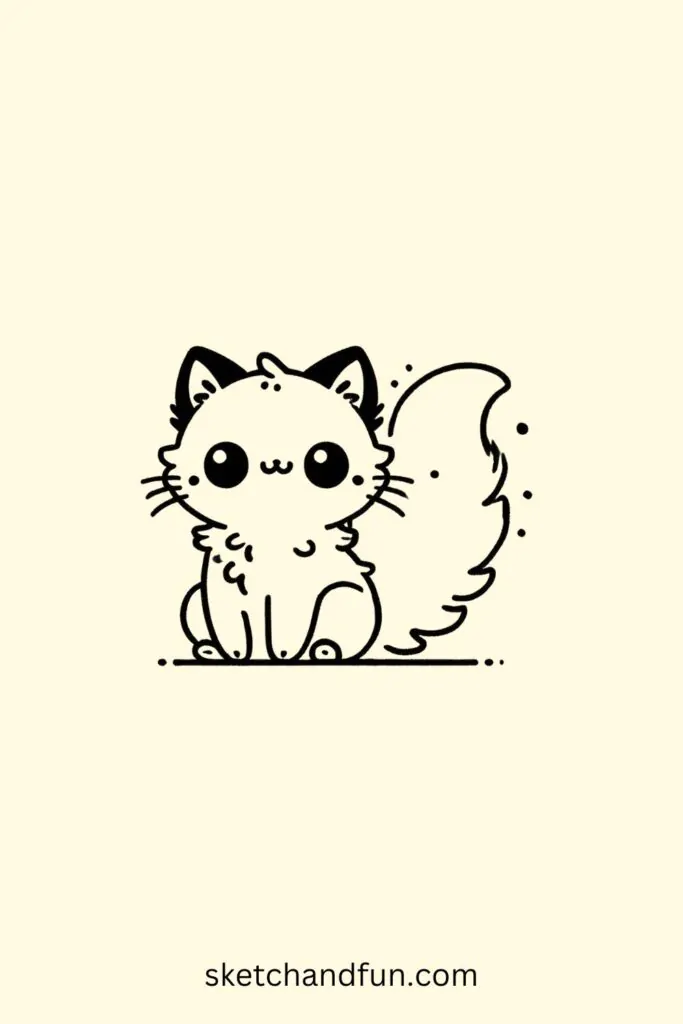 Cartoon Cat Drawing Easy