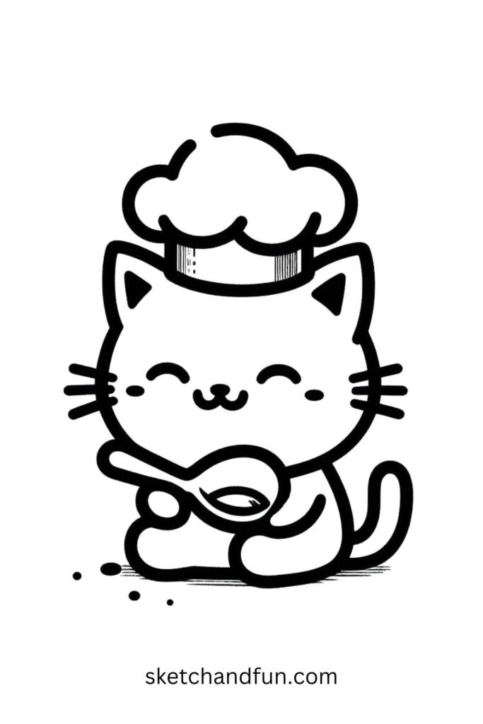 Cute Chef Cat