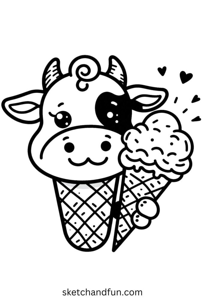 Cow Ice Cream Cone 🍦🐄