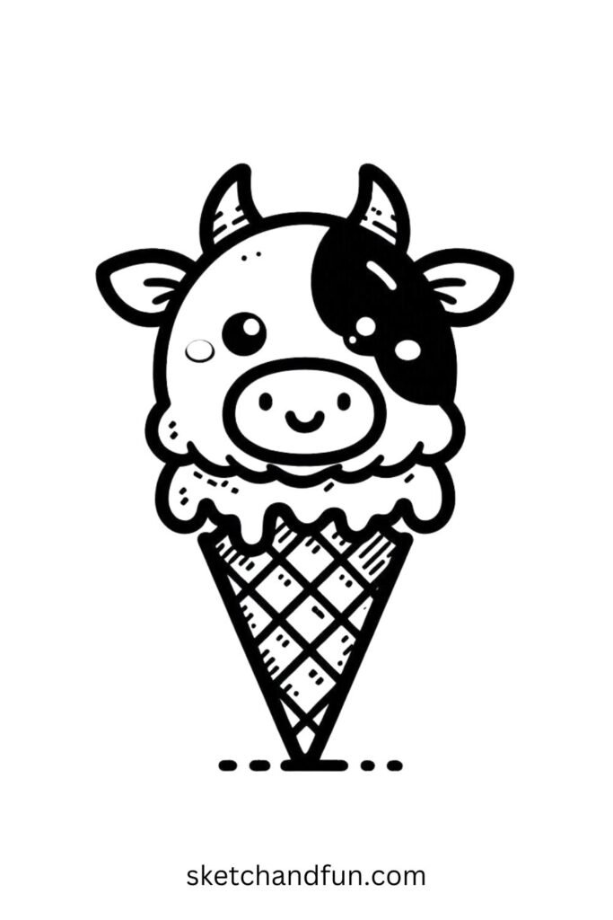 Cow Ice Cream Cone 🍦🐄