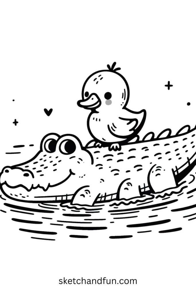 Alligator and Duck Besties 🦆