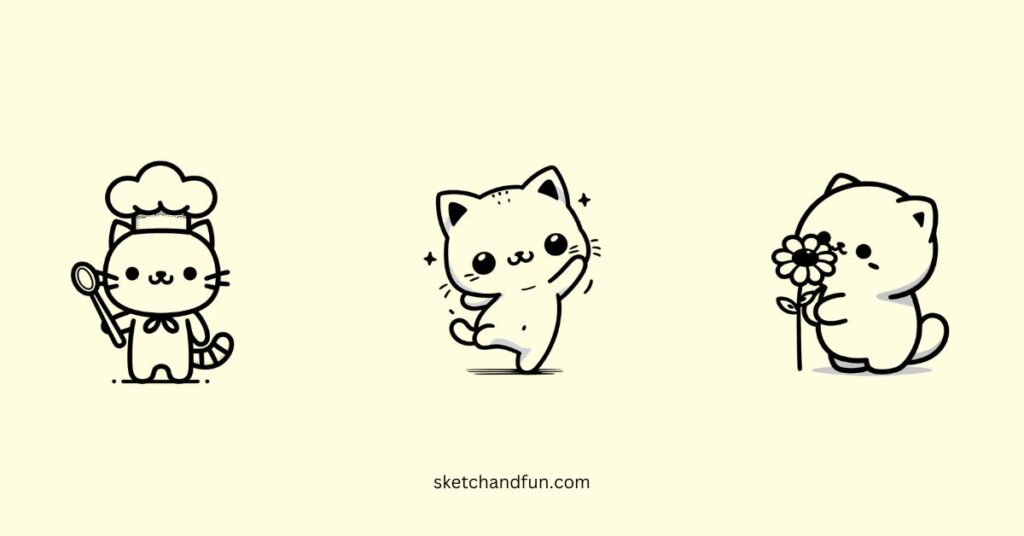 54-easy-cute-cat-drawing-ideas-sketch-and-fun