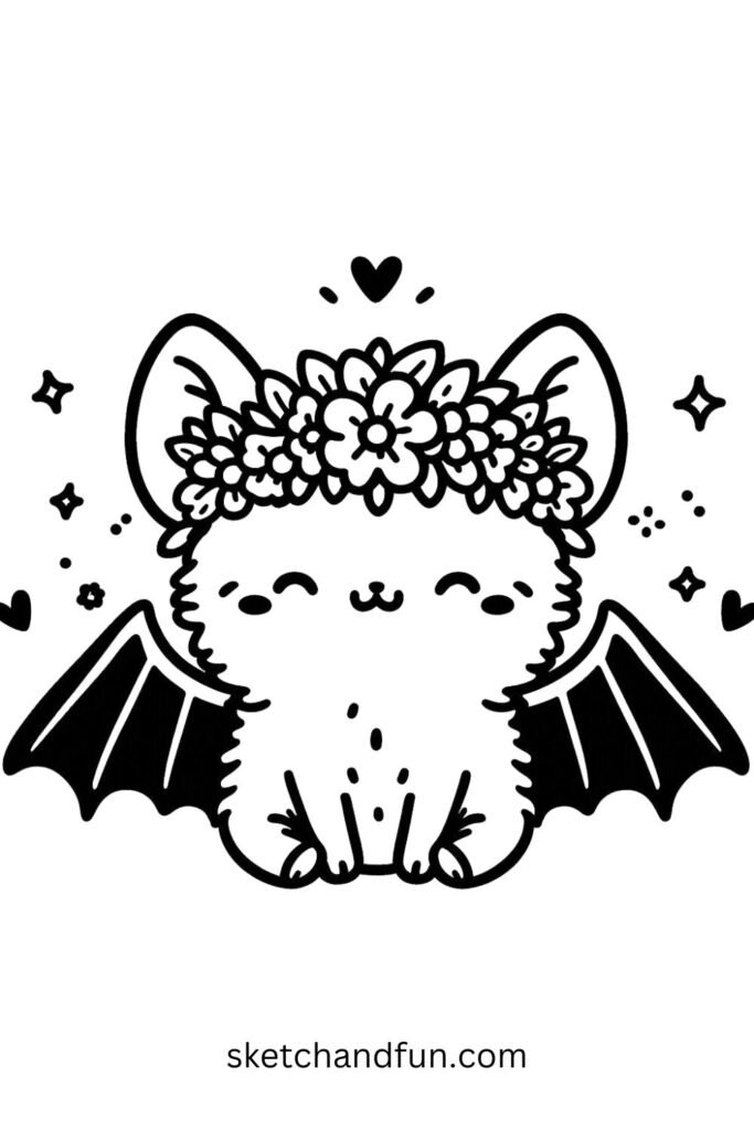 Flower Crown Bat 