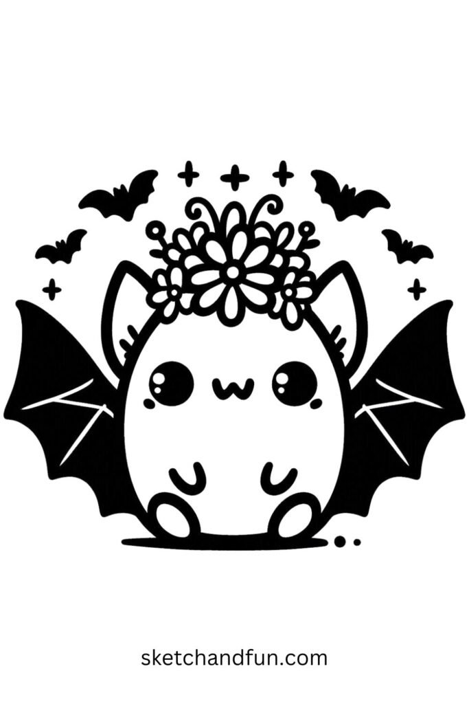 Flower Crown Bat 