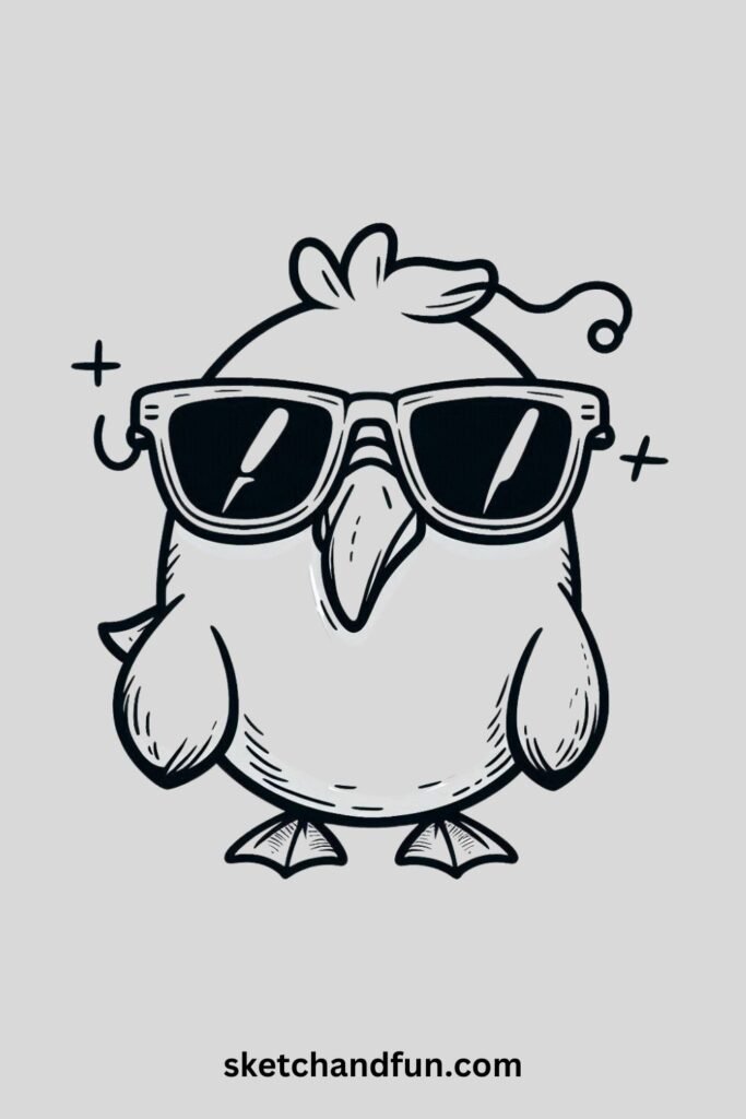 Albatross Wearing Sunglasses 😎🕶️