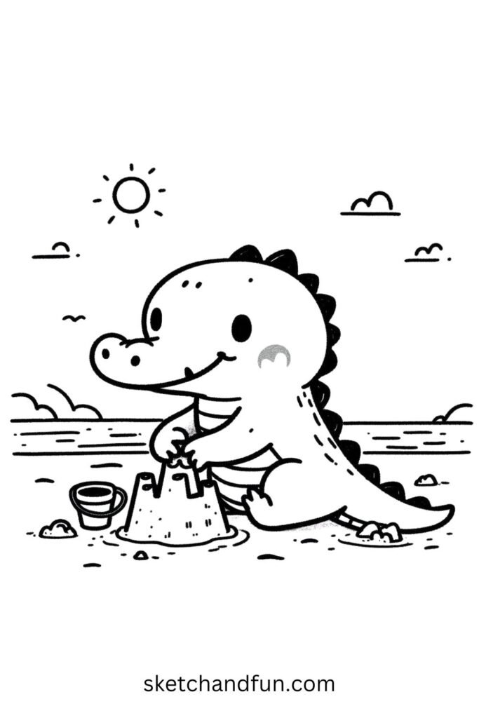 Beach Day Alligator 🏖️