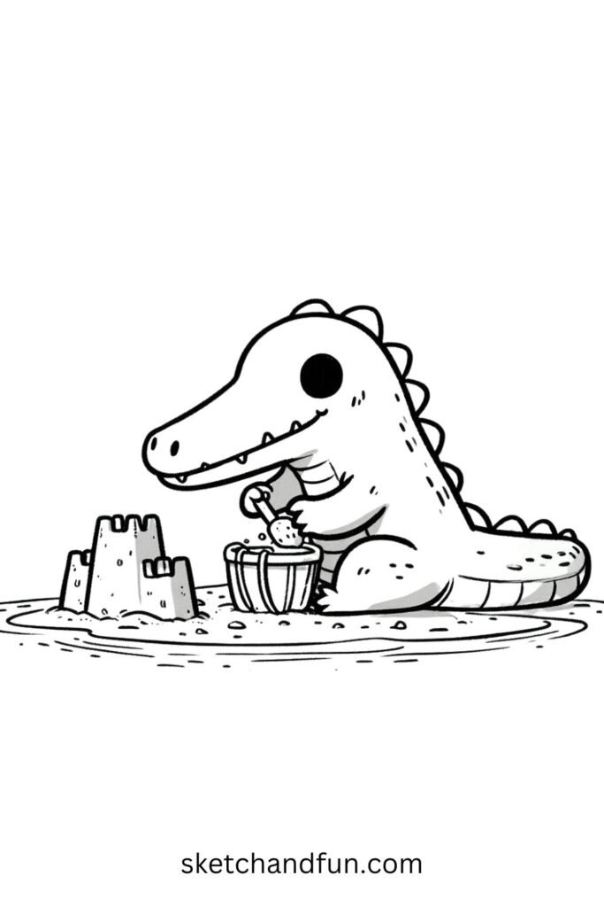 Beach Day Alligator 🏖️