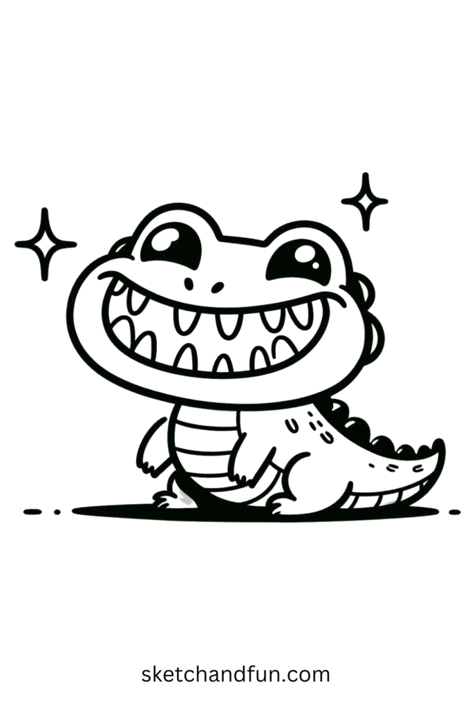  Smiling Alligator 😊