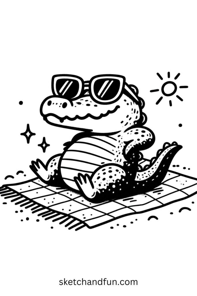 Alligator with Sunglasses 😎