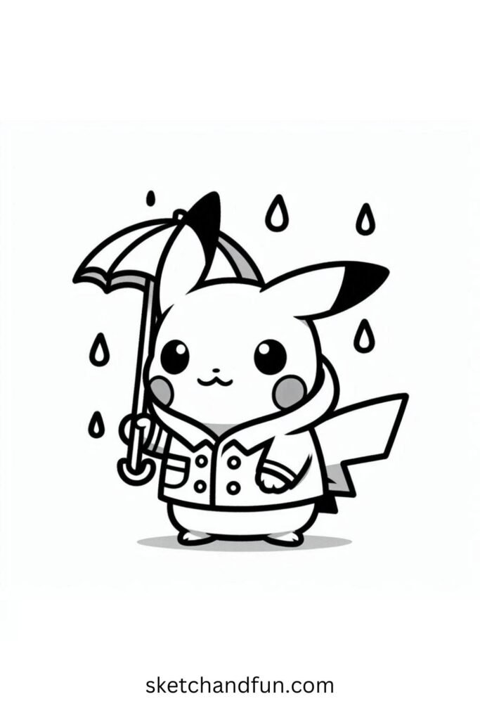 Raincoat Pikachu 