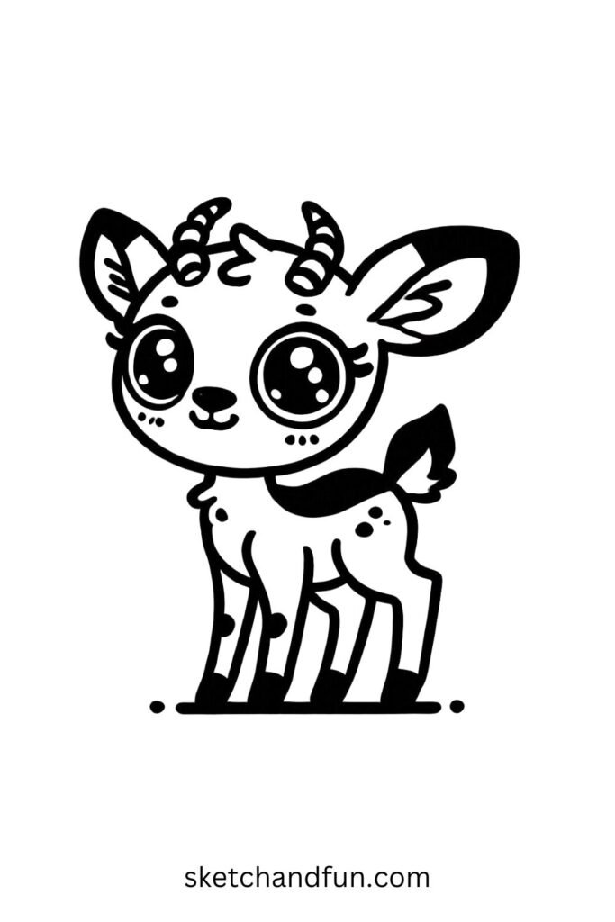 Baby Antelope Drawing👶