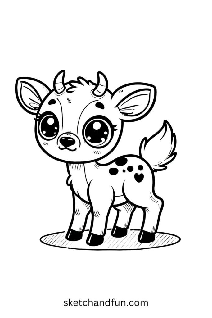 Baby Antelope Drawing👶