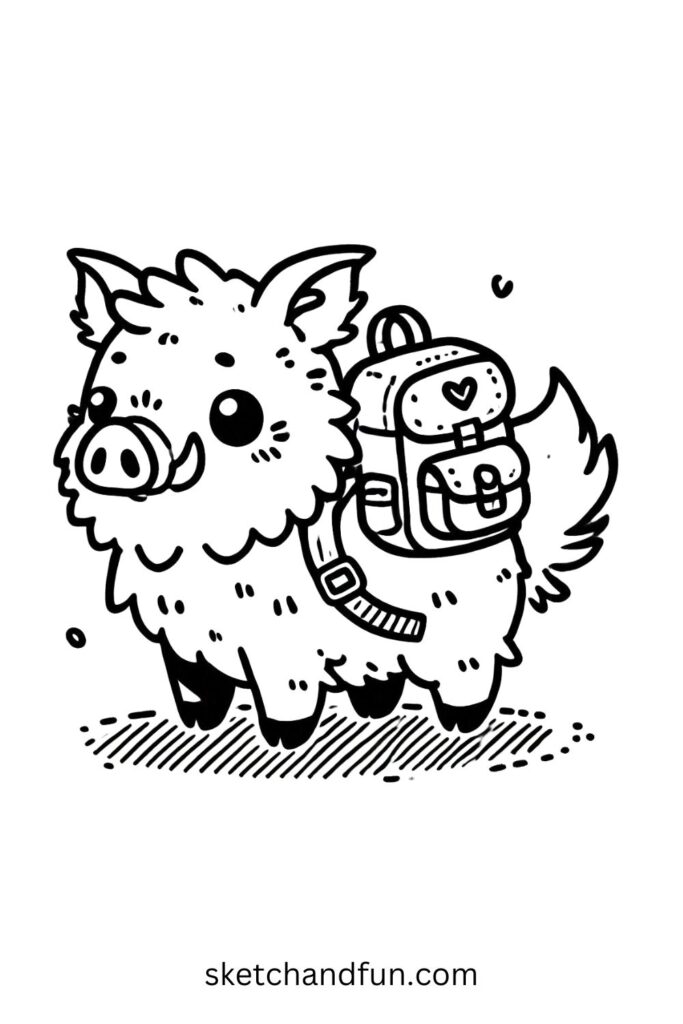 Boar with a Backpack 