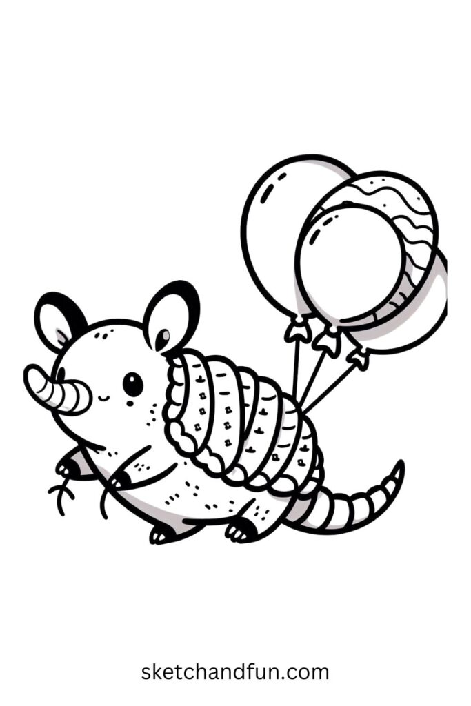 Balloon-Carrying Armadillo 