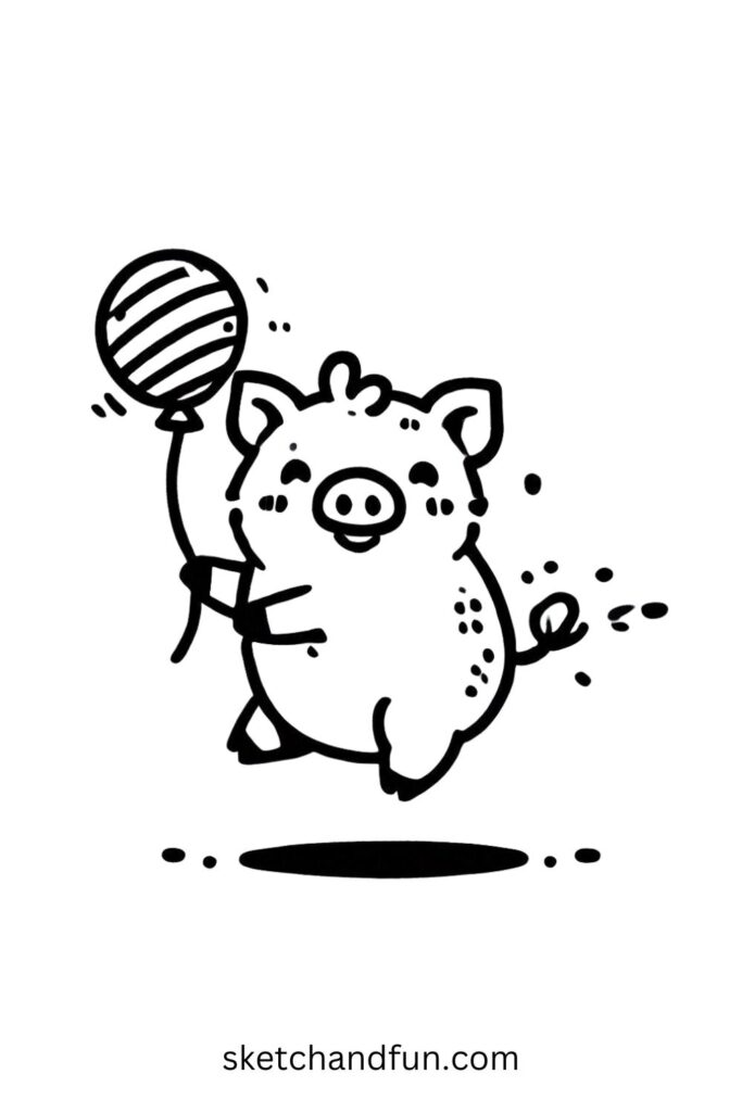 Boar with a Balloon