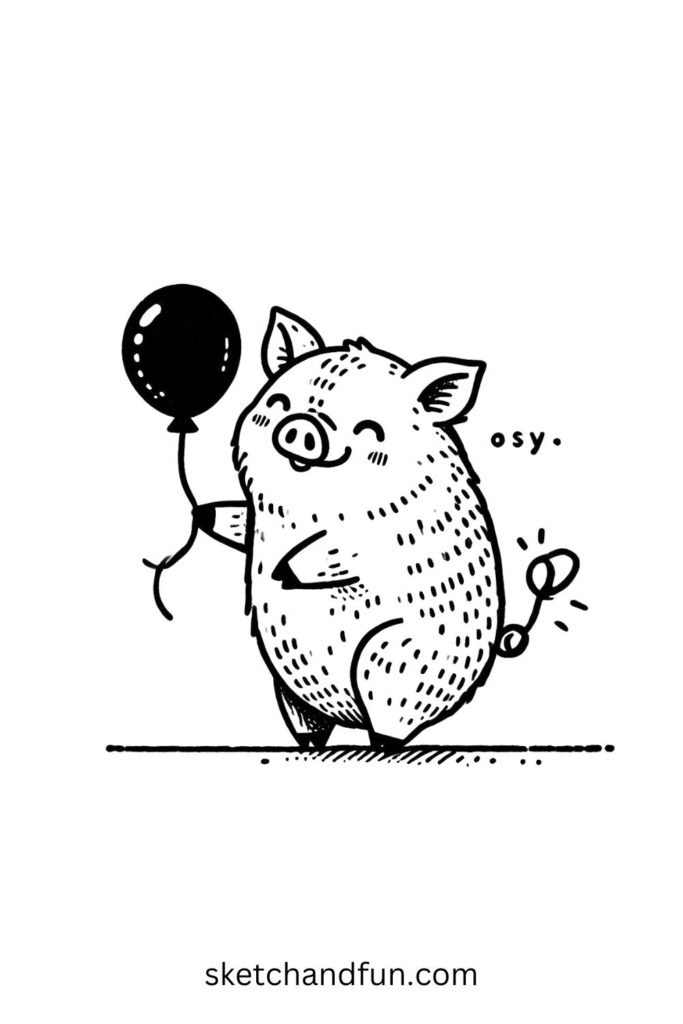 Boar with a Balloon