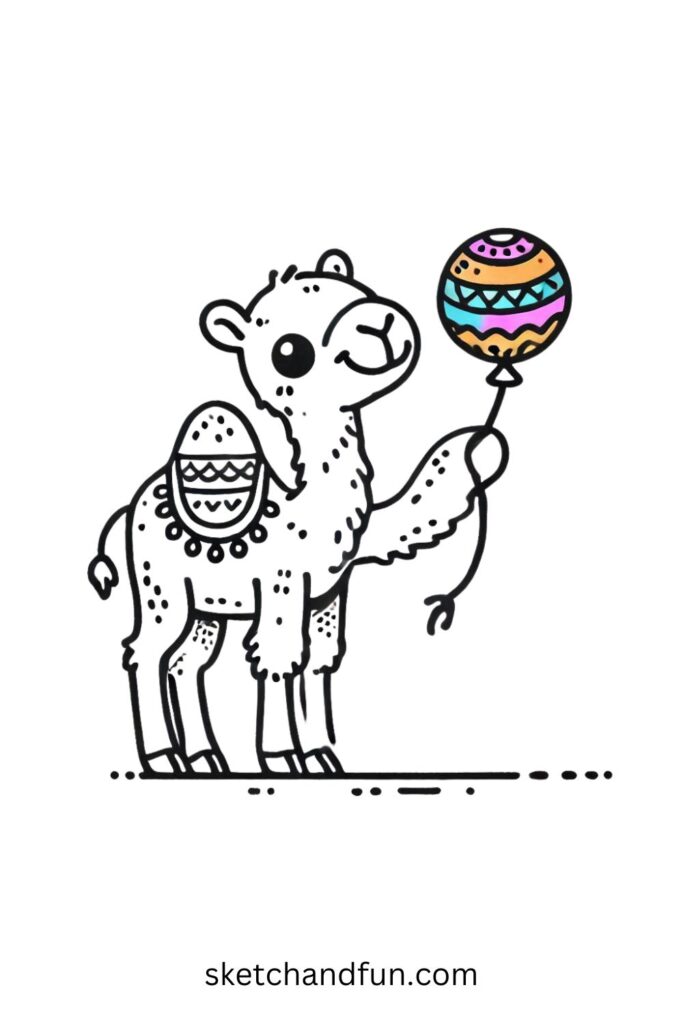 Camel with a Balloon