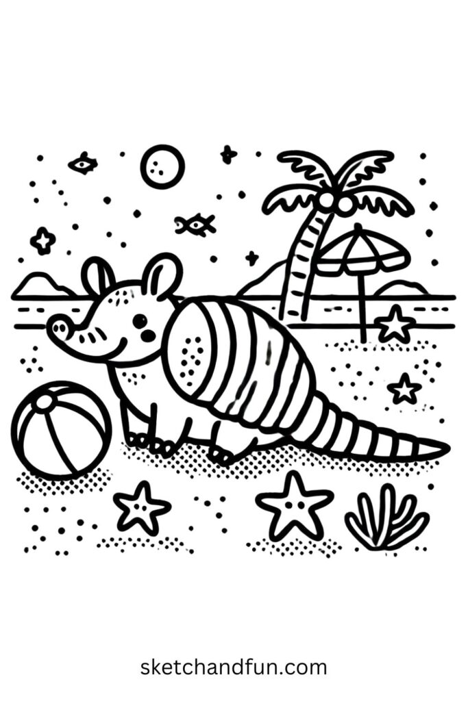 Beach Armadillo 🏖️✨