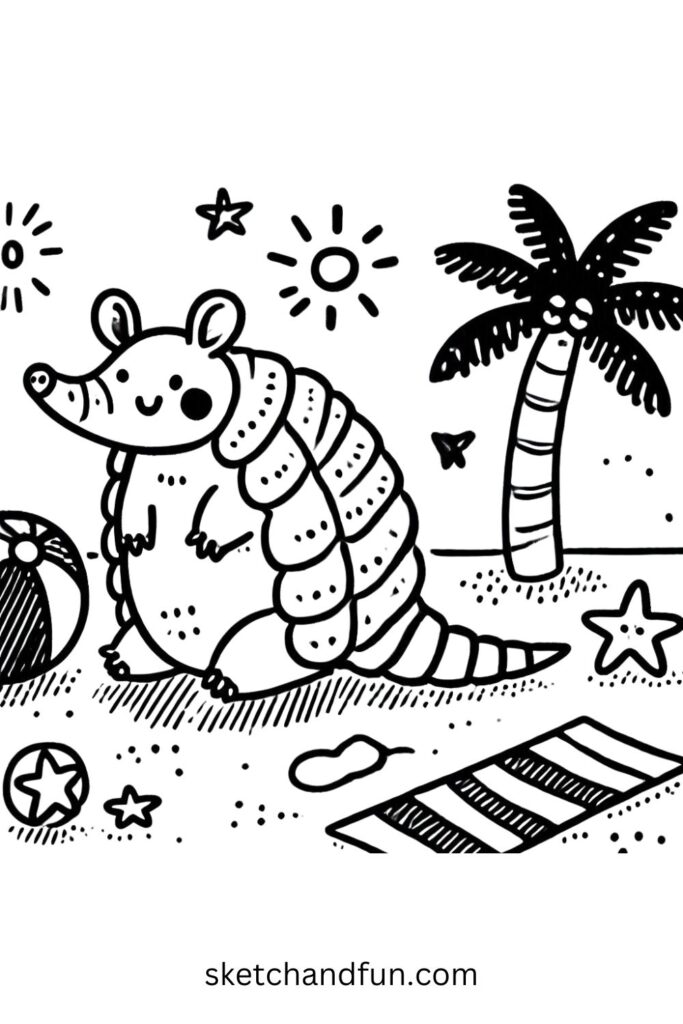 Beach Armadillo 🏖️✨