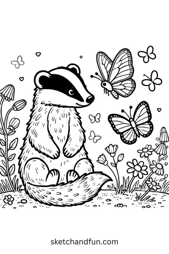 Badger and Butterfly 🦋