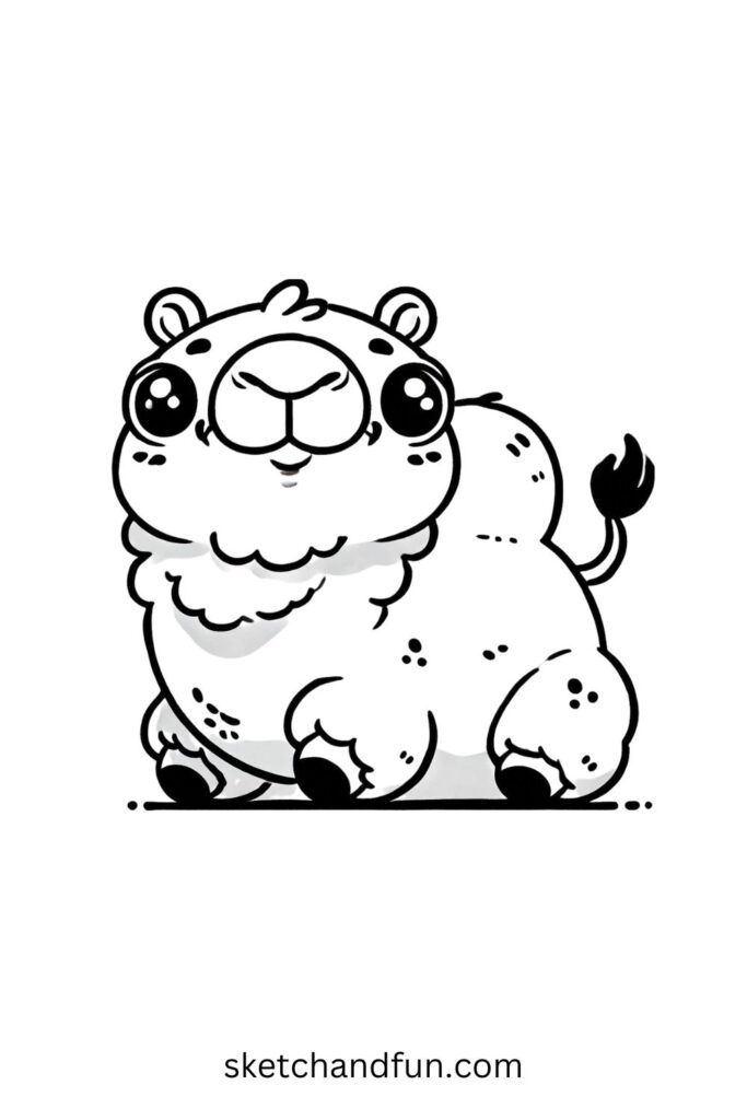 Cute Cartoon Camel