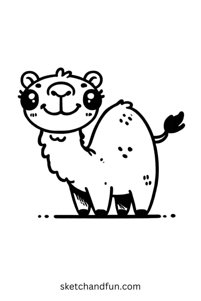 Cute Cartoon Camel