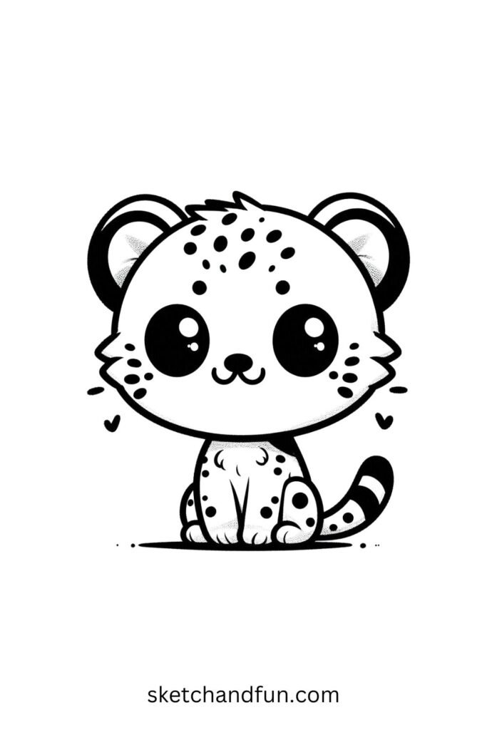 Chibi Cheetah Drawing