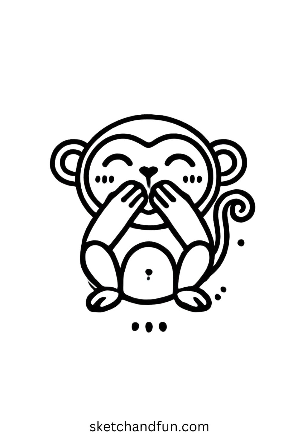 39  Easy Cute Monkey Drawing Ideas Sketch and Fun