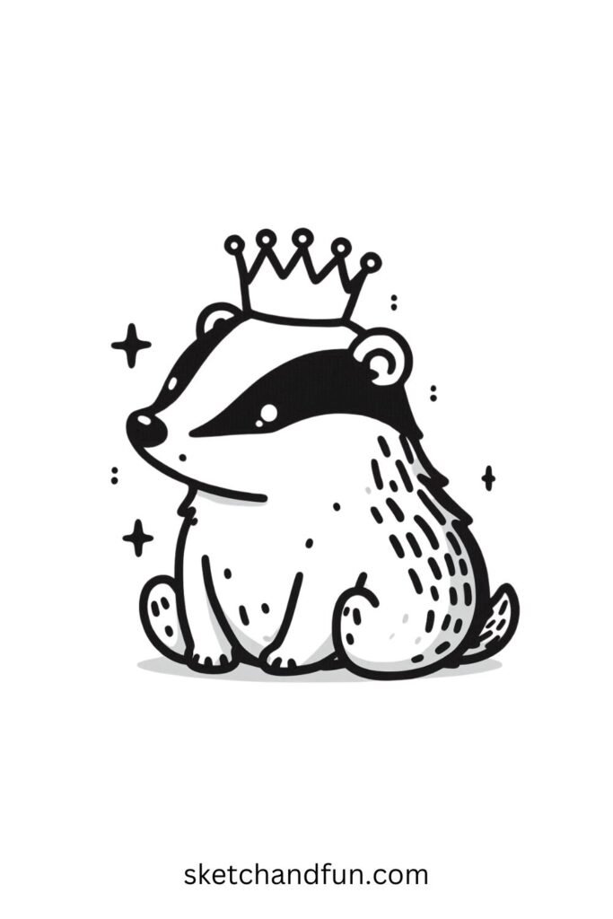 Badger with a Crown 