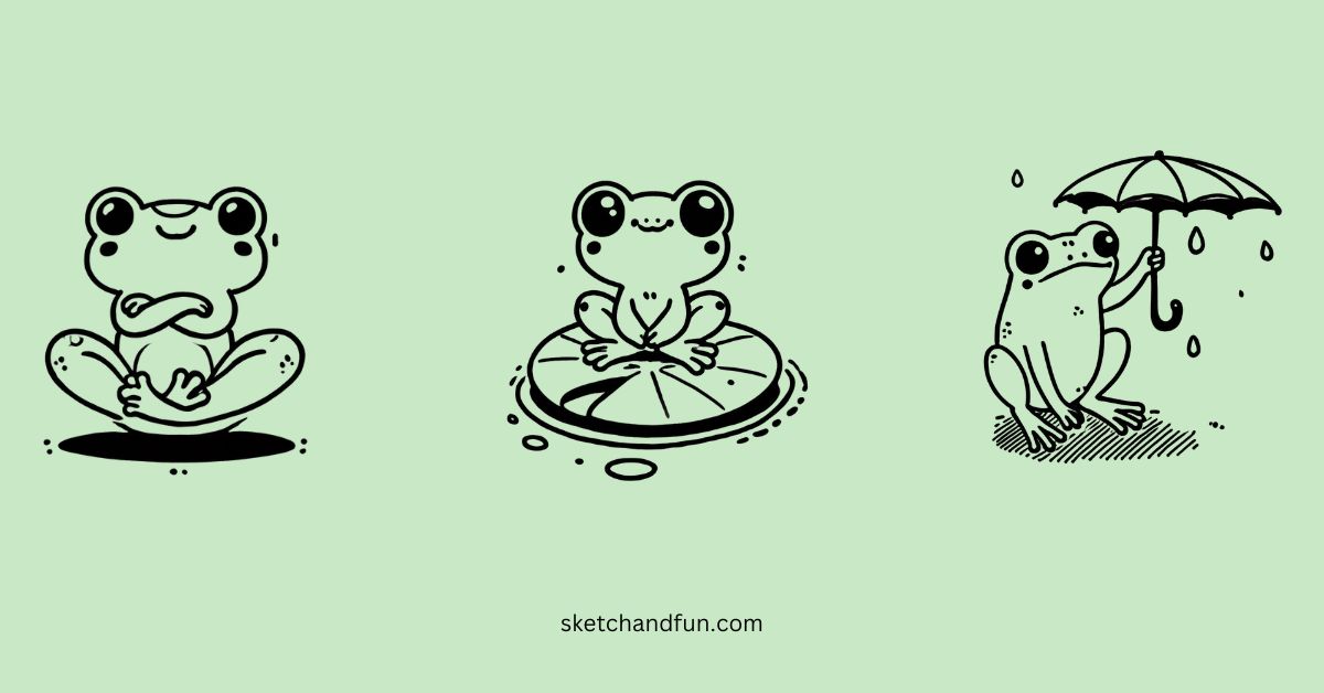 easy cute frog drawing ideas