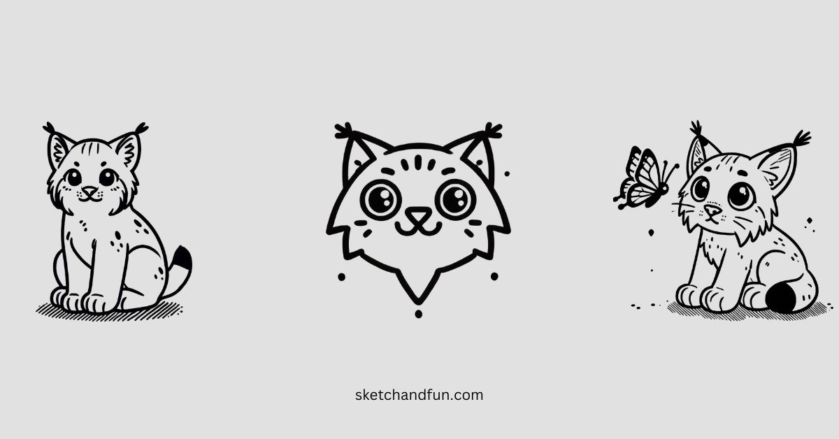 ðº 39+ Easy Cute Lynx Drawing Ideas