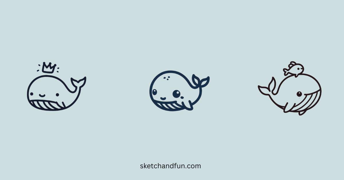 ð³ 40+ Easy Cute Whale Drawing Ideas ✨