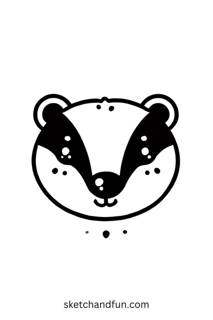 Simple Badger Face 