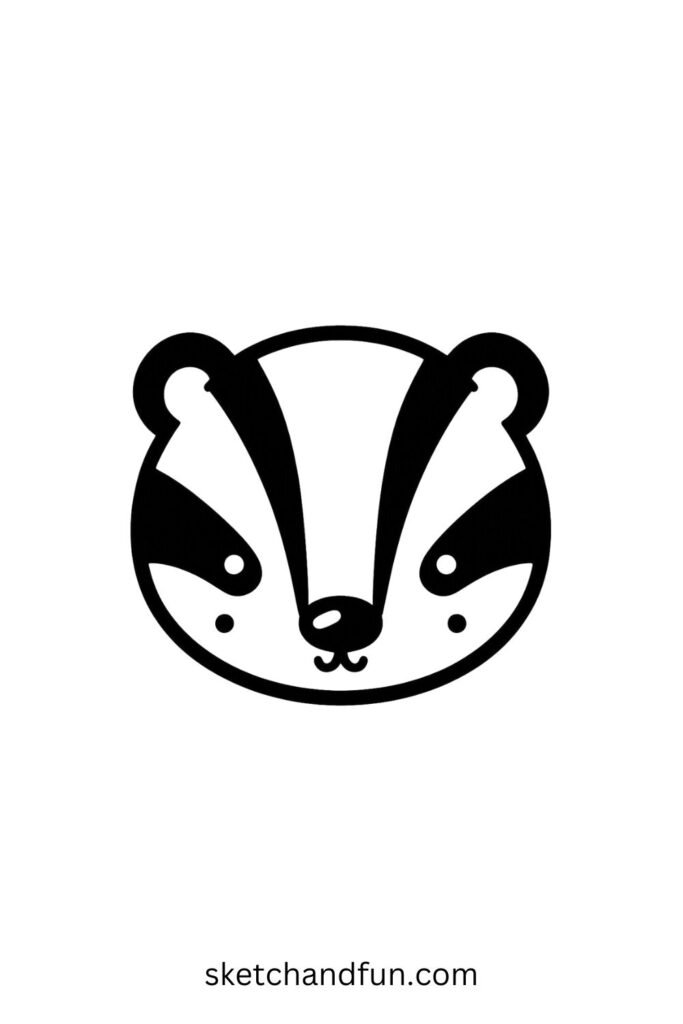 Simple Badger Face 