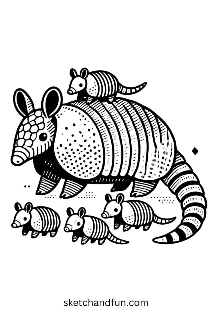 Armadillo Family 👨‍👩‍👦✨