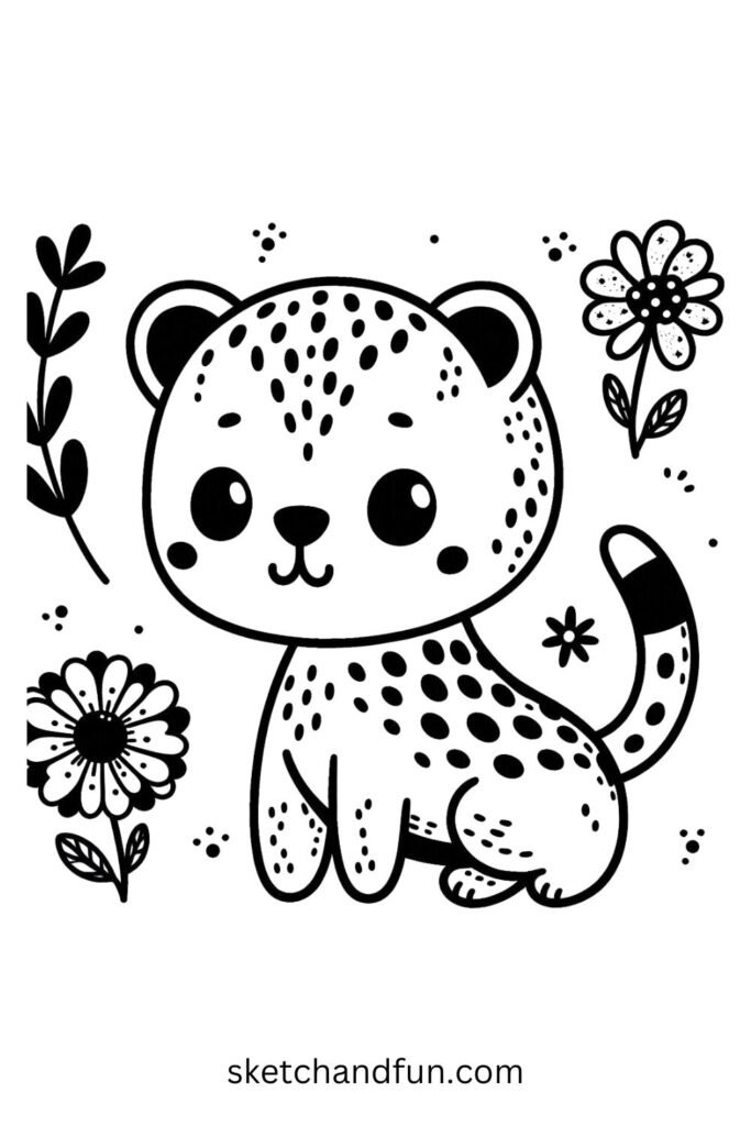 Flower Crown Cheetah